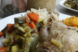 What’s for dinner? Paleo style lamb shanks with pumpkin