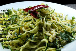 How to make zucchini noodles with a Spirooli (or Spiralizer)